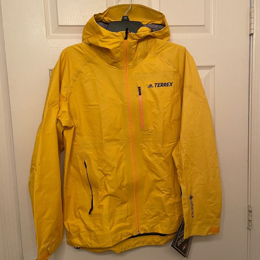 Adidas Women's Terrex FASTR Gore-Tex Rain Jacket Size Medium GH1565